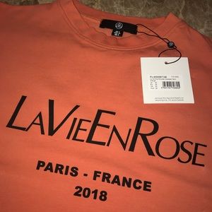 MISSGUIDED La Vie En Rose Oversized Tee